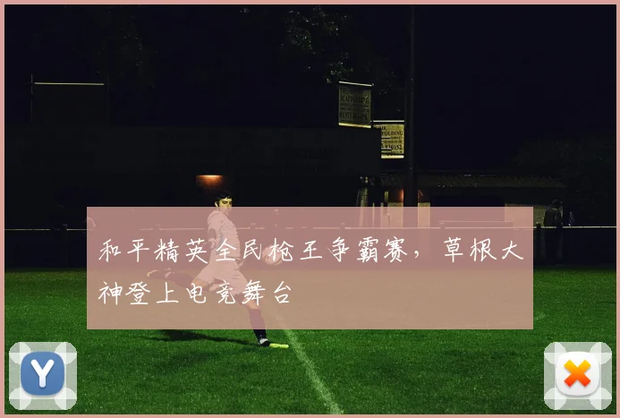 和平精英全民枪王争霸赛，草根大神登上电竞舞台